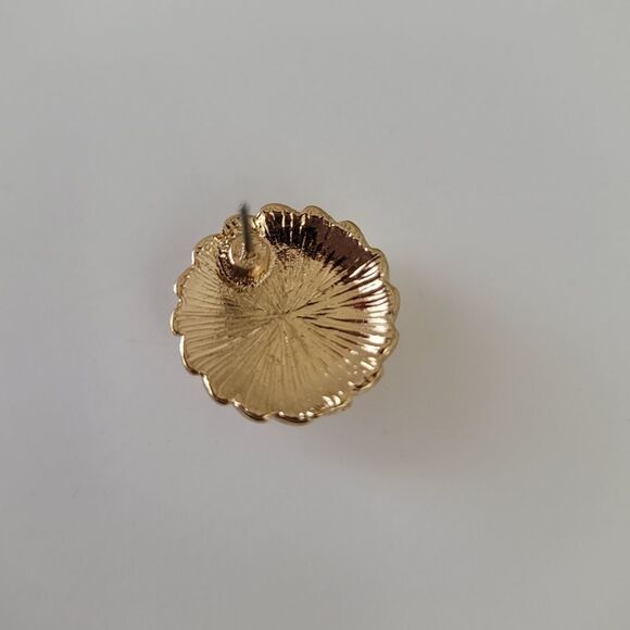 Earrings Black & Gold Tone Leaves Stud Earrings New #0327 - Picture 3 of 6